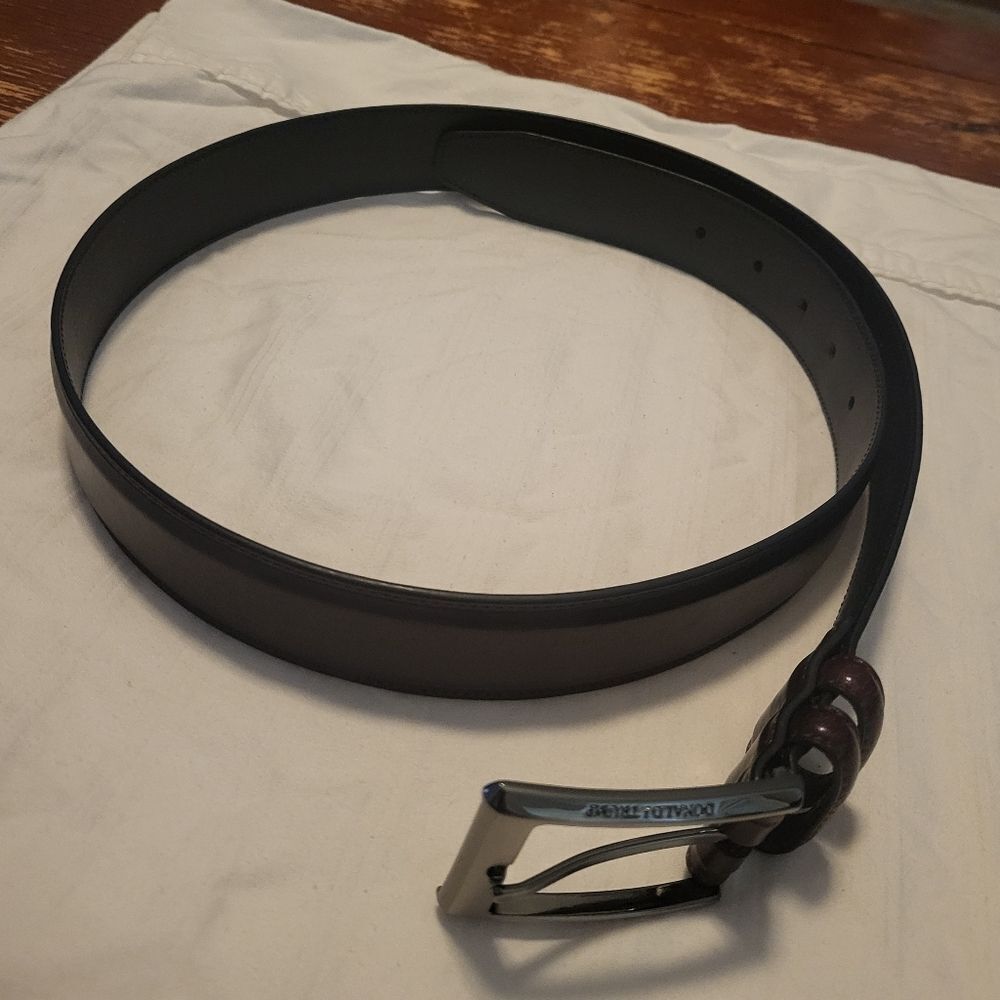 Donald J. Trump Bundle Brown 2 Genuine Leather Belts, Waist 36 - Picture 9 of 16